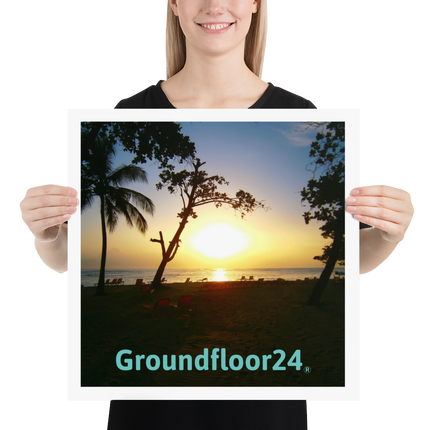 Beutiful Sea View Poster with Groundfloor24 without House Logo