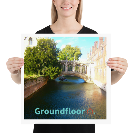Beutiful Canel Poster with Groundfloor with House Logo