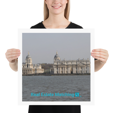Riverside Beauty Poster with realestatematching with key Logo