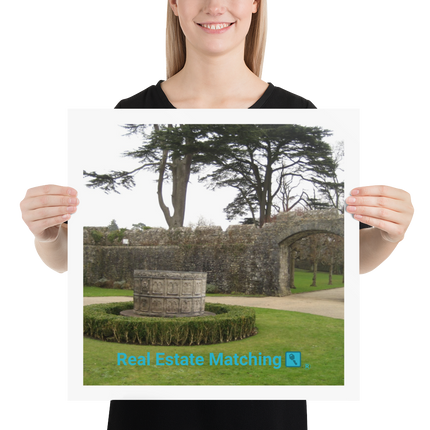 Nature's Wonders Poster with realestatematching with key Logo