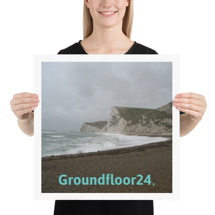 Waves and Sand Poster with Groundfloor24 without House Logo