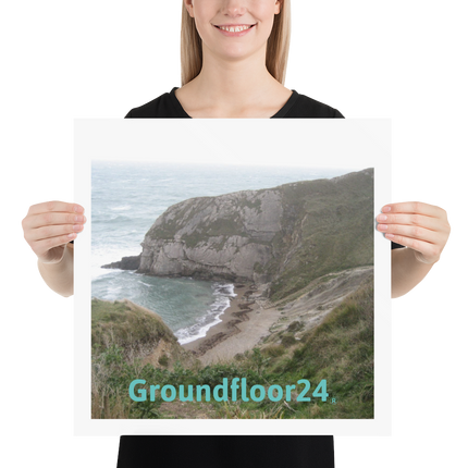 Sea & Hills Poster with Groundfloor24 without House Logo