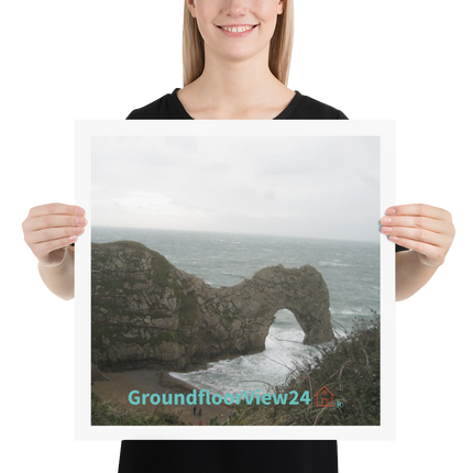 Coastal Escape Poster with groundfloorview24 with House Logo