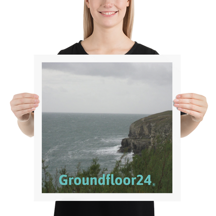 Seaside Serenity Poster with Groundfloor24 without House Logo
