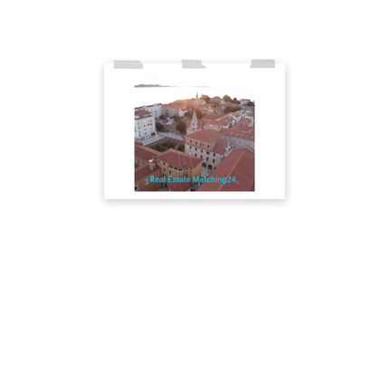 Roof Sunset View Poster with realestatematching24 without key Logo