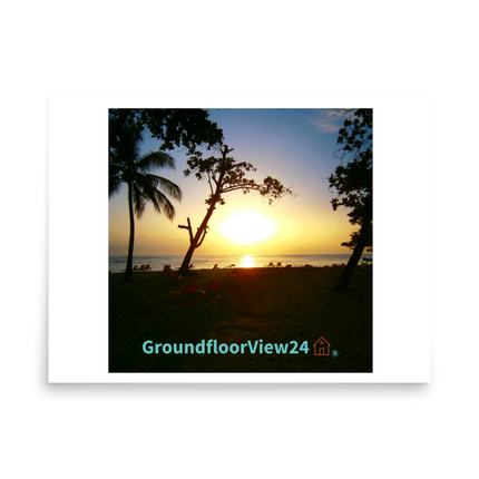 Beutiful Sea View Poster with groundfloorview24 with House Logo