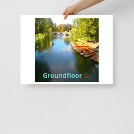 Beautiful Nature Poster with Groundfloor with House Logo