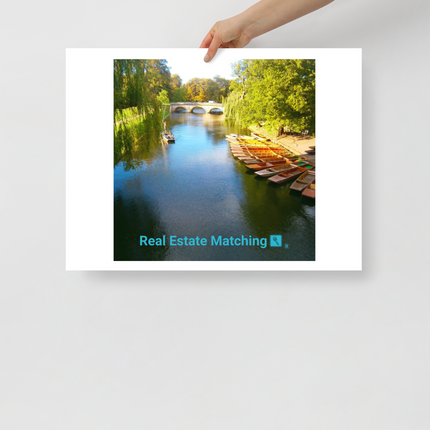 Beautiful Nature Poster with realestatematching with key Logo