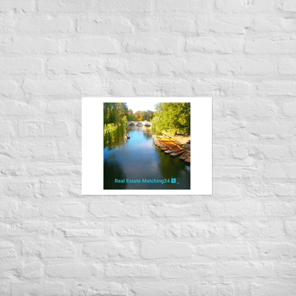 Beautiful Nature Poster with realestatematching24 with key Logo