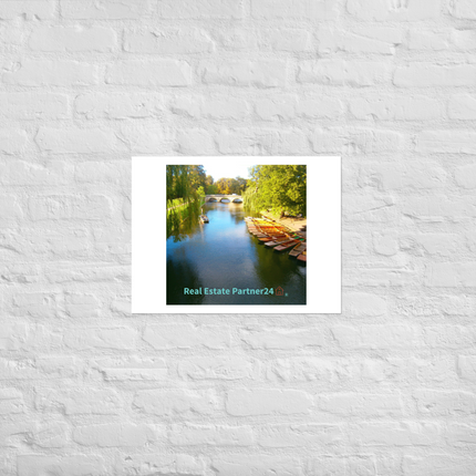 Beautiful Nature Poster with realestatepartner24 with house Logo