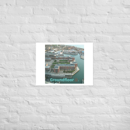 Nice City Poster with Groundfloor with House Logo
