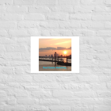 Evening Glow Poster with realestatematching without key Logo