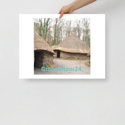 Village Charm Poster with Groundfloor24 without House Logo