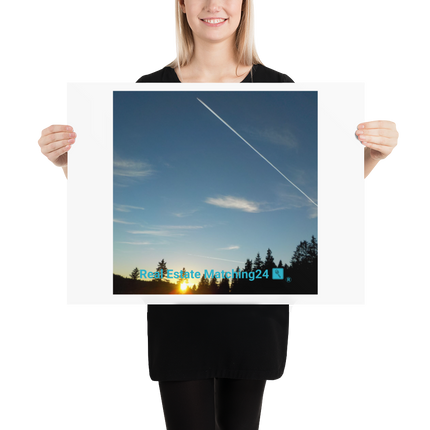 Attractive Sinari Poster with realestatematching24 with key Logo