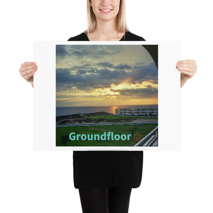 Natural View Poster with Groundfloor with House Logo