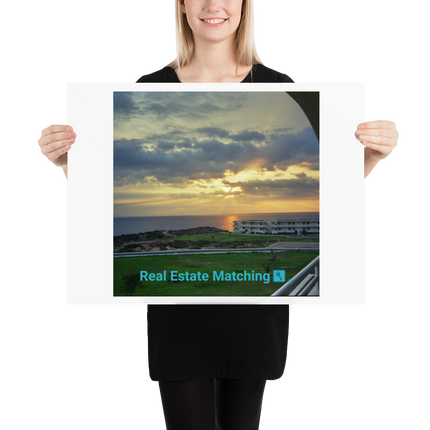 Natural View Poster with realestatematching with key Logo
