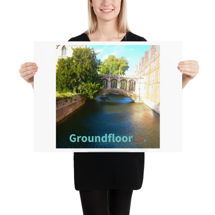 Beutiful Canel Poster with Groundfloor with House Logo