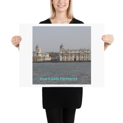 Riverside Beauty Poster with realestatepartner24 with house Logo