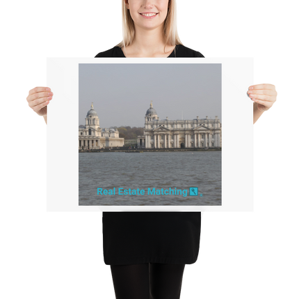 Riverside Beauty Poster with realestatematching with key Logo