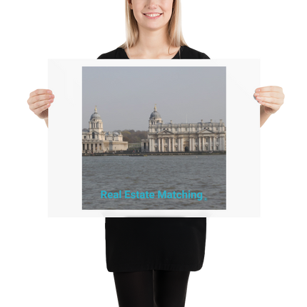 Riverside Beauty Poster with realestatematching without key Logo