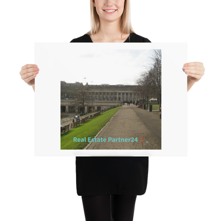 Majestic Palace Poster with realestatepartner24 with house Logo