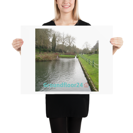 Lakeside Beauty Poster with Groundfloor24 with House Logo