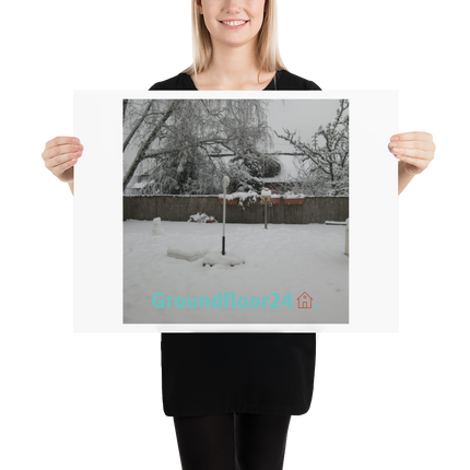 Winter Wonderland Poster with Groundfloor24 with House Logo