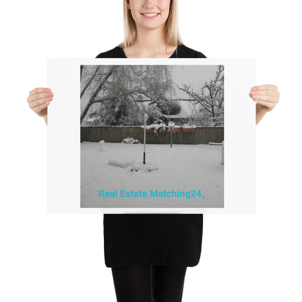 Winter Wonderland Poster with realestatematching24 without key Logo