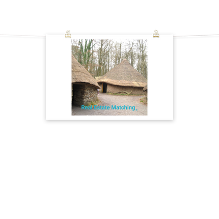 Village Charm Poster with realestatematching without key Logo
