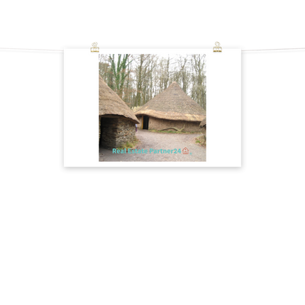 Village Charm Poster with realestatepartner24 with house Logo