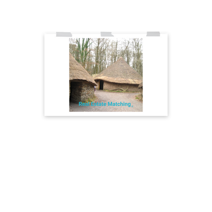 Village Charm Poster with realestatematching without key Logo