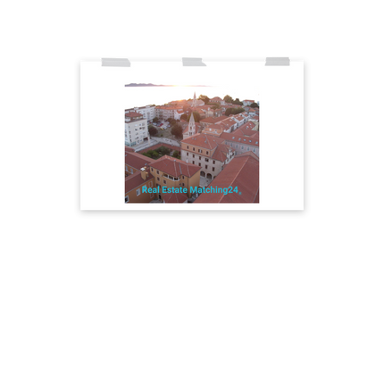 Roof Sunset View Poster with realestatematching24 without key Logo