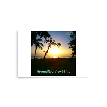 Beutiful Sea View Poster with groundfloorview24 with House Logo