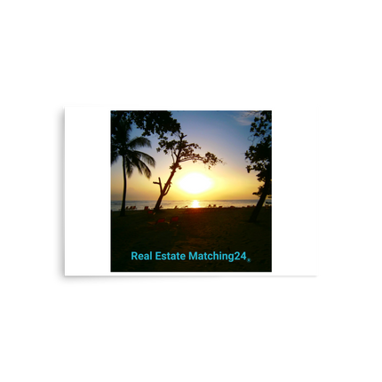 Beutiful Sea View Poster with realestatematching24 without key Logo