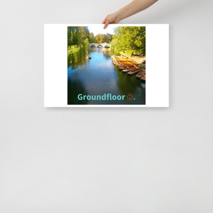 Beautiful Nature Poster with Groundfloor with House Logo