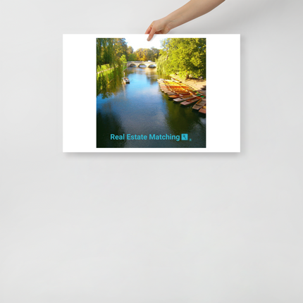 Beautiful Nature Poster with realestatematching with key Logo
