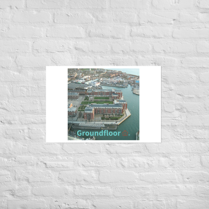 Nice City Poster with Groundfloor with House Logo