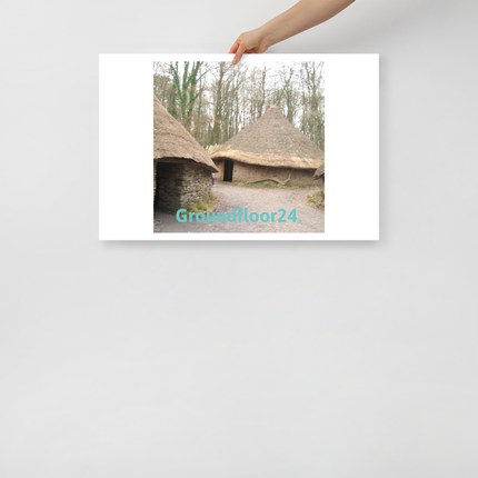 Village Charm Poster with Groundfloor24 without House Logo
