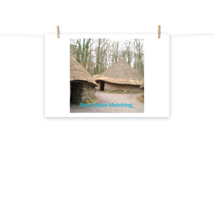 Village Charm Poster with realestatematching without key Logo