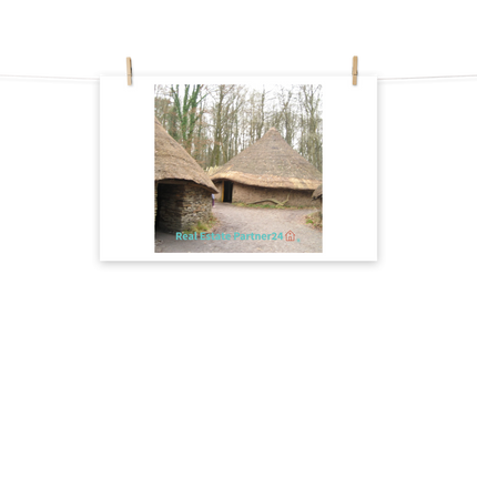 Village Charm Poster with realestatepartner24 with house Logo