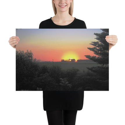 Beutiful Sunset Sinari Poster with Groundfloor24 with House Logo