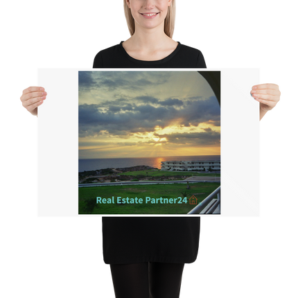 Natural View Poster with realestatepartner24 with house Logo