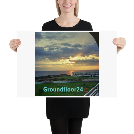 Natural View Poster with Groundfloor24 with House Logo