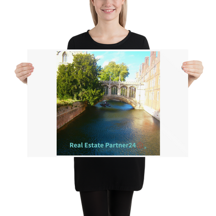 Beutiful Canel Poster with realestatepartner24 with house Logo