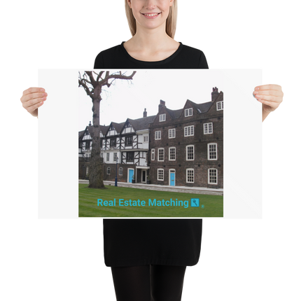 Beutiful Palace Poster with realestatematching with key Logo