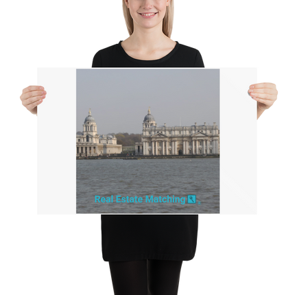 Riverside Beauty Poster with realestatematching with key Logo