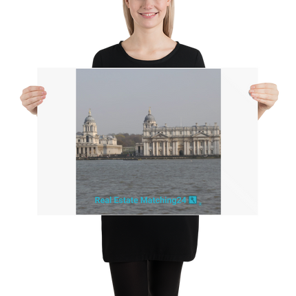 Riverside Beauty Poster with realestatematching24 with key Logo
