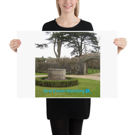 Nature's Wonders Poster with realestatematching with key Logo