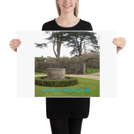 Nature's Wonders Poster with realestatematching24 with key Logo