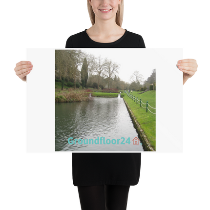Lakeside Beauty Poster with Groundfloor24 with House Logo